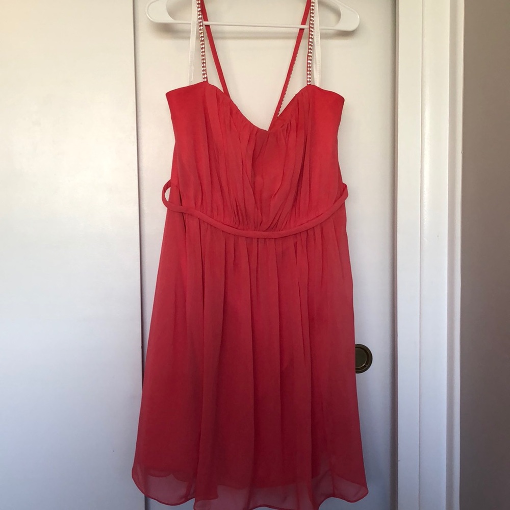 David’s Bridal GUAVA chiffon dress